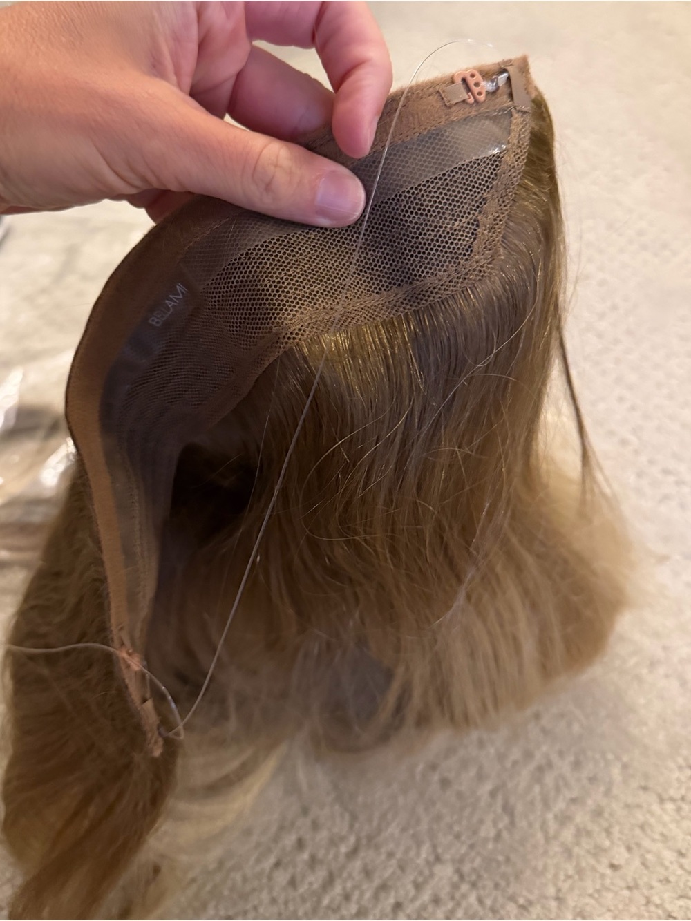 BELLAMI Halo Pro Extensions Kit, Ash Brown/Ash Blonde #8/60 Balayage 20 IN NWT - Picture 9 of 13